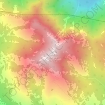 Sepulcher Mountain topographic map, elevation, terrain