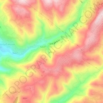 Um Nuwwarah topographic map, elevation, terrain