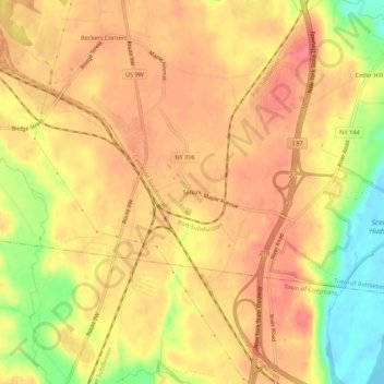 Selkirk topographic map, elevation, terrain