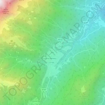 Vich topographic map, elevation, terrain