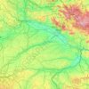 Dingolfing-Landau topographic map, elevation, terrain