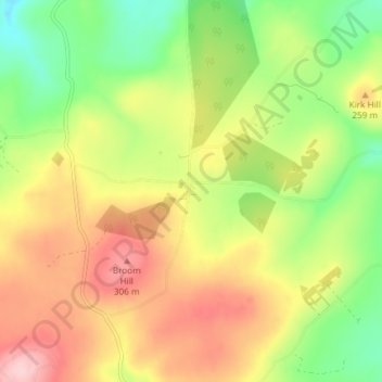 Ythanwells topographic map, elevation, terrain