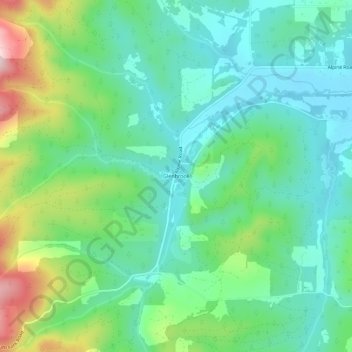 Glenbrook topographic map, elevation, terrain