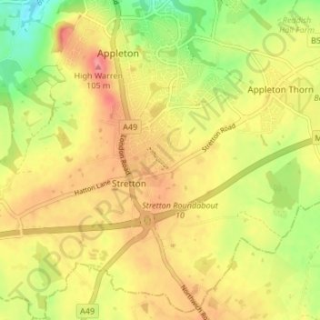 King's Quarter Development topographic map, elevation, terrain