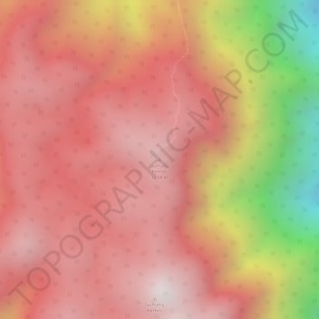 Mount Kemiri topographic map, elevation, terrain