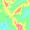 Taquaraçu topographic map, elevation, terrain
