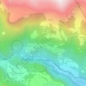 Vigera topographic map, elevation, terrain