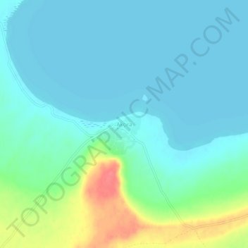 Akçıra topographic map, elevation, terrain