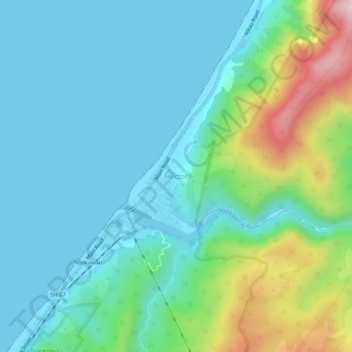 Hector topographic map, elevation, terrain