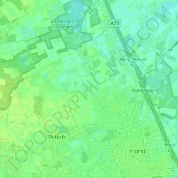 Veld-Oostenrijk topographic map, elevation, terrain
