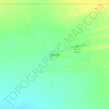 Nyirripi topographic map, elevation, terrain