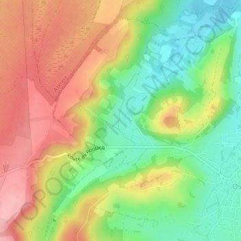 Gardiole topographic map, elevation, terrain
