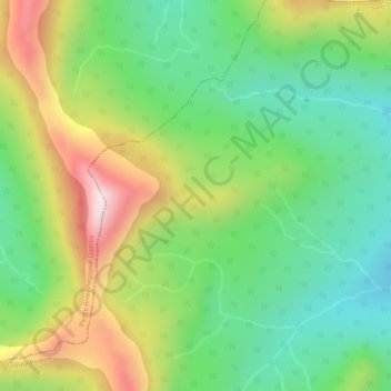 Omineca Mountains topographic map, elevation, terrain