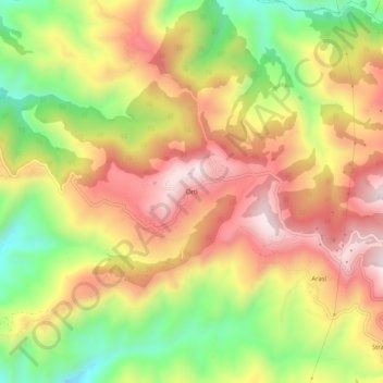 Ortì topographic map, elevation, terrain