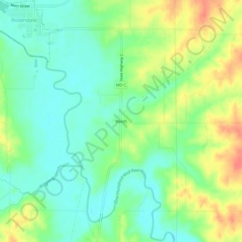 Wyeth topographic map, elevation, terrain