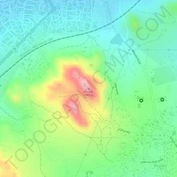 Imagi topographic map, elevation, terrain