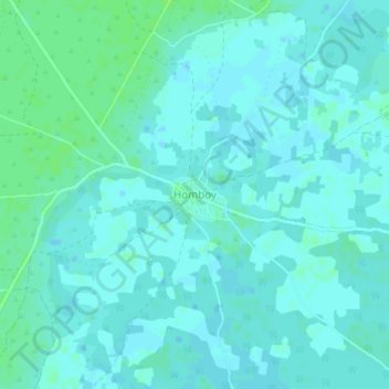Homboy topographic map, elevation, terrain