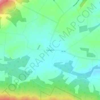 Elimsport topographic map, elevation, terrain