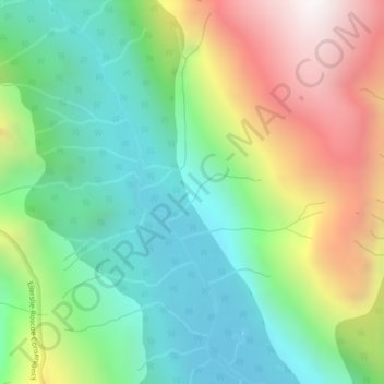 Coast Mountains topographic map, elevation, terrain