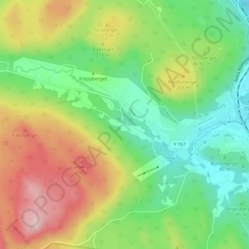 Storbacken topographic map, elevation, terrain