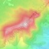 Mont Caume topographic map, elevation, terrain