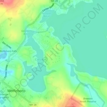 Whitten Neck topographic map, elevation, terrain