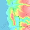 El Teniente topographic map, elevation, terrain
