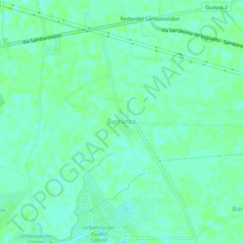 Barranca topographic map, elevation, terrain