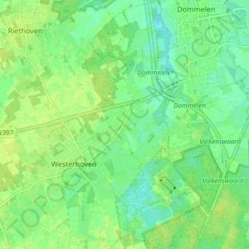 Loveren topographic map, elevation, terrain