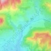 Les Moulins topographic map, elevation, terrain