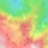 Les Portes de Morgon topographic map, elevation, terrain