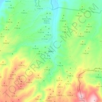 Rejano topographic map, elevation, terrain