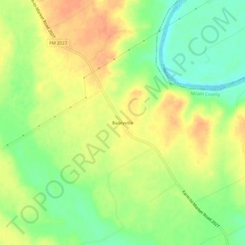Baileyville topographic map, elevation, terrain