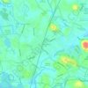 South Hamilton topographic map, elevation, terrain