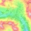 Obertauern topographic map, elevation, terrain