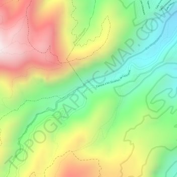 Entrada topographic map, elevation, terrain