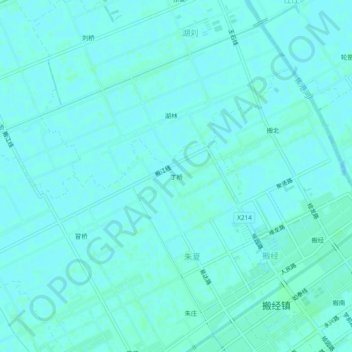 丁桥 topographic map, elevation, terrain