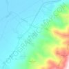 Kuç i Zi topographic map, elevation, terrain