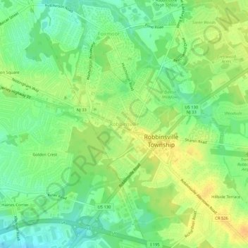 Robbinsville Topographic Map, Elevation, Terrain