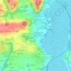 Le Val topographic map, elevation, terrain