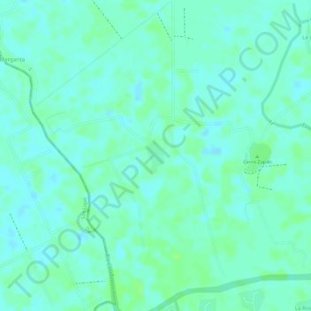 Río Sabanilla topographic map, elevation, terrain