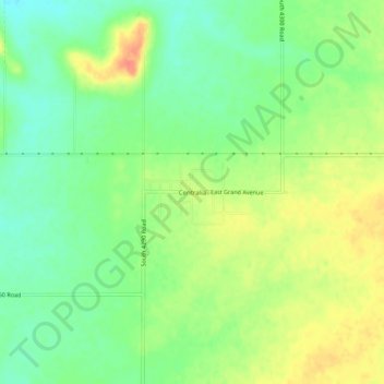 Centralia topographic map, elevation, terrain