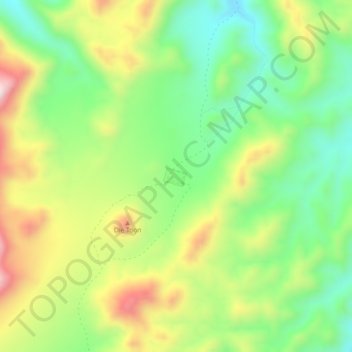 Kokerboomkloof topographic map, elevation, terrain