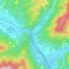 Val Fegana topographic map, elevation, terrain
