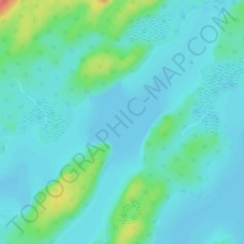 Lac Opémisca topographic map, elevation, terrain
