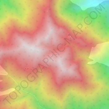 Dugad topographic map, elevation, terrain