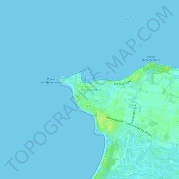 L'Herbaudière topographic map, elevation, terrain