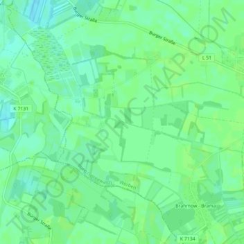 C 50 topographic map, elevation, terrain