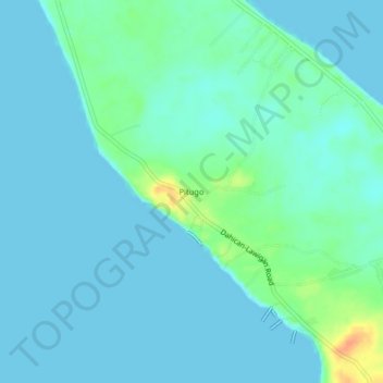 Pitugo topographic map, elevation, terrain