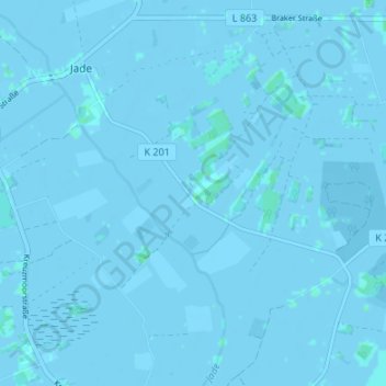 Nordbollenhagen topographic map, elevation, terrain